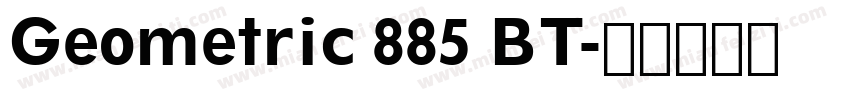 Geometric 885 BT字体转换